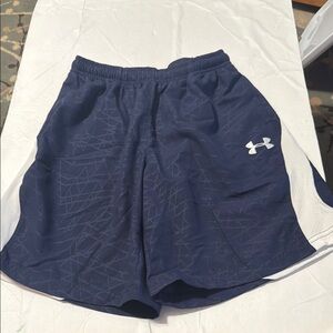 Under Armour Blue Athletic Shorts with Moisture-Wicking Fabric